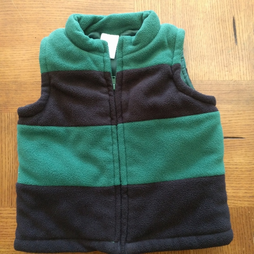 Boys fleece puffy vest